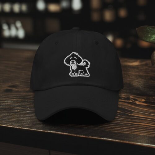 Cavapoo Dad Hat - Adjustable Embroidered Baseball Cap for Dog Lovers - Gift for Moms & Dads image 0