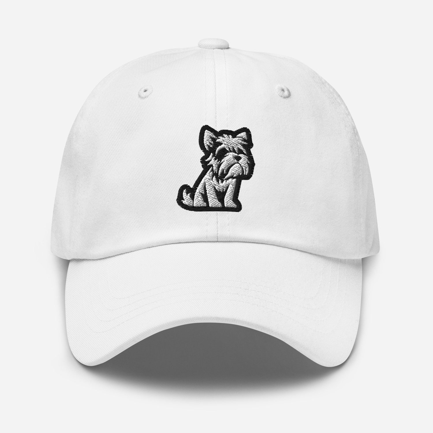 Schnauzer Embroidered Dog Dad Hat - Adjustable Baseball Cap Gift for Puppy Lovers image 9