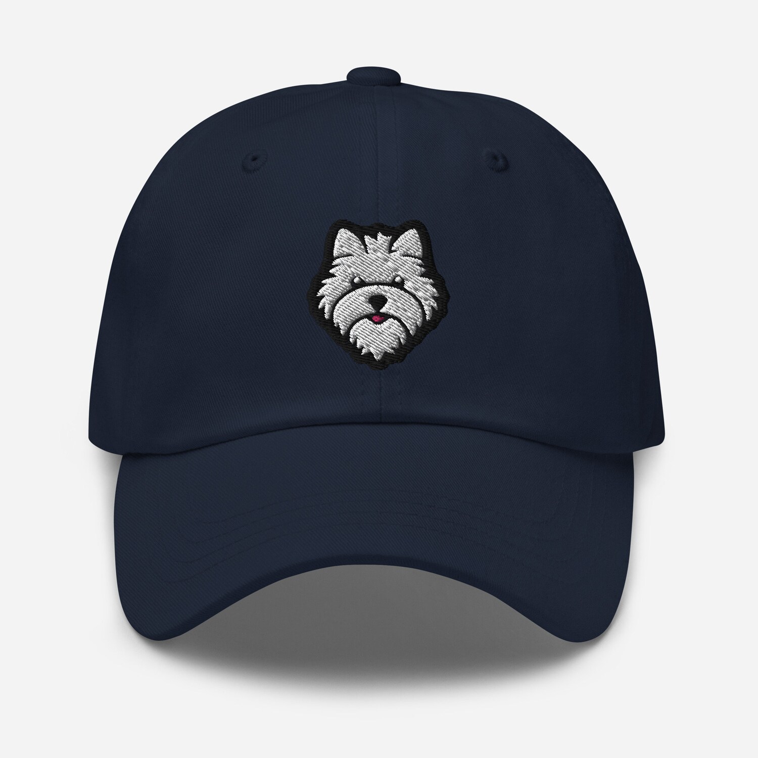 Westie Embroidered Dad Hat - Adjustable West Highland White Terrier Baseball Cap Dog Lover Gift image 2