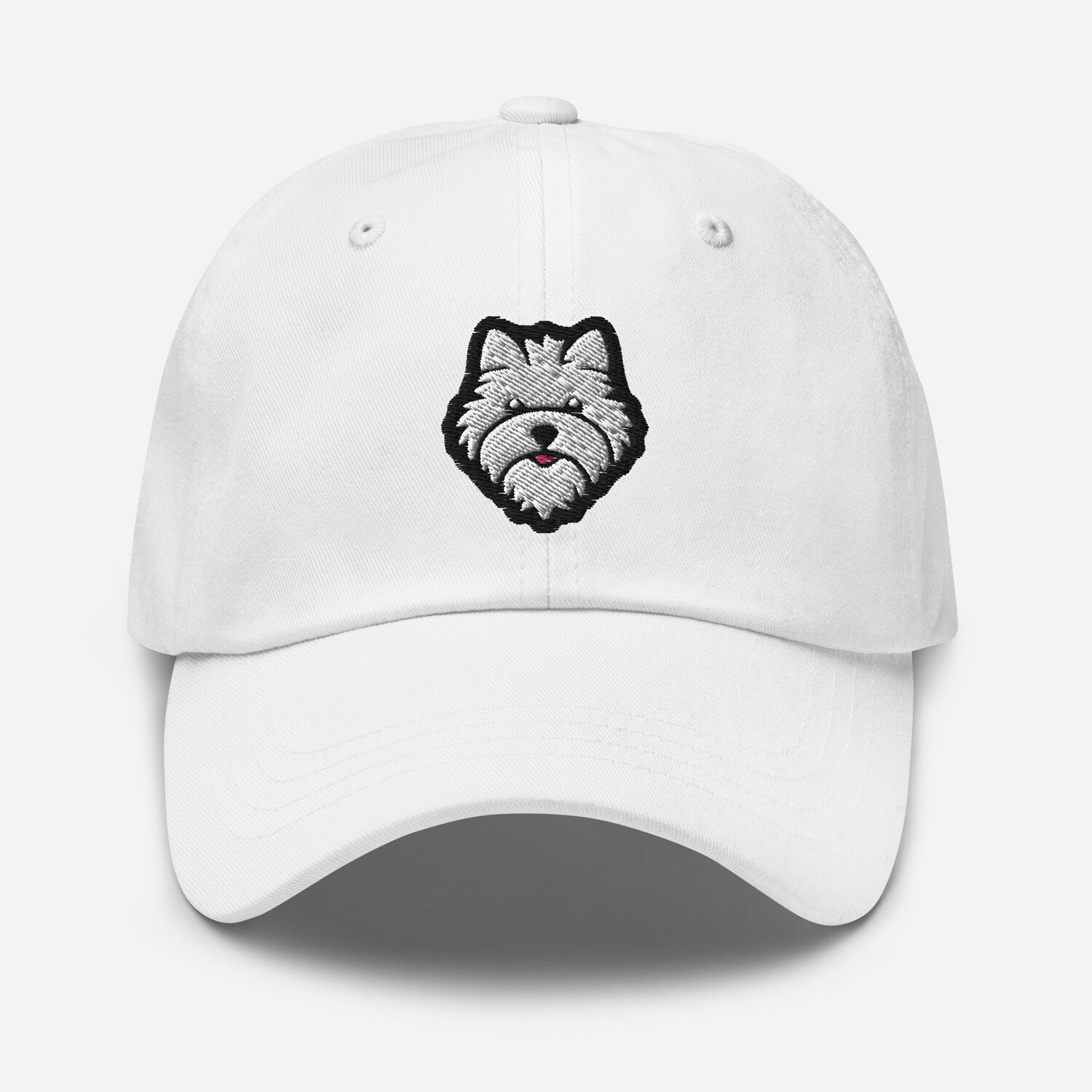 Westie Embroidered Dad Hat - Adjustable West Highland White Terrier Baseball Cap Dog Lover Gift image 9