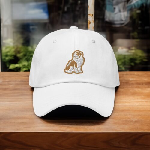 Saint Bernard Dad Hat - Embroidered Dog Adjustable Baseball Cap for Puppy Lovers image 0