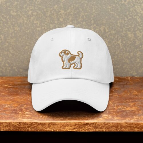 Saint Bernard Dad Hat Embroidered Dog Cap - Adjustable Baseball Cap Gift for Puppy Lovers image 0