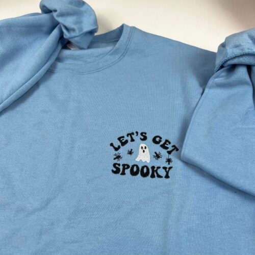 Spooky Season Crewneck - Embroidered Halloween Sweatshirt Let's Get Spooky image 0