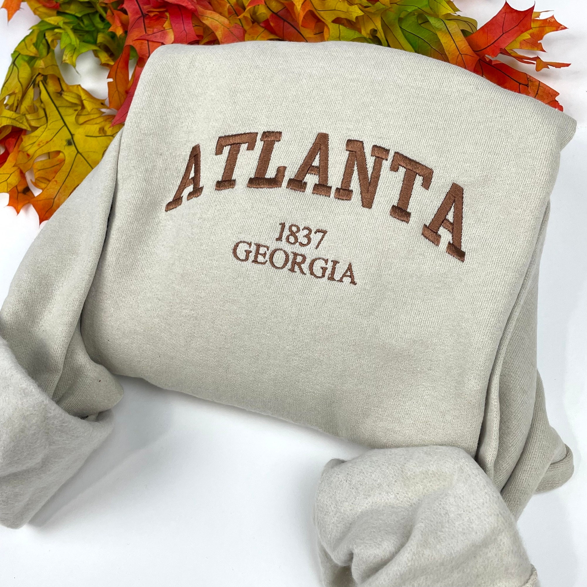 Atlanta Embroidered Sweatshirts - Custom City Crewnecks ATL image 1