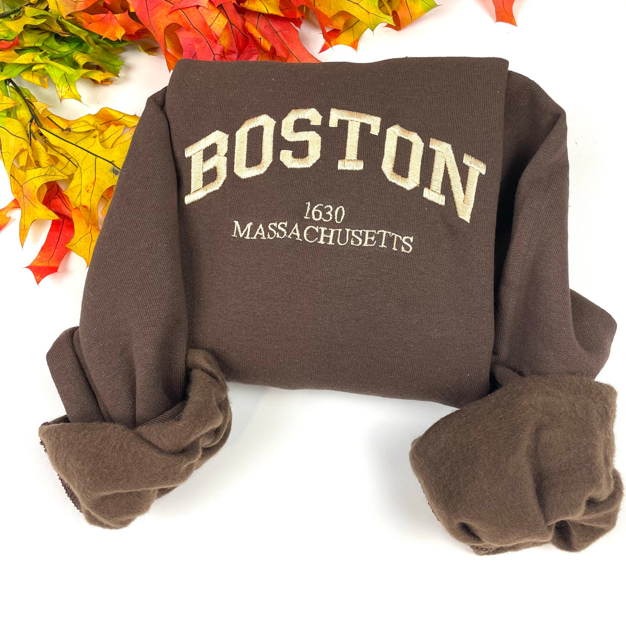 Boston Embroidered Sweatshirts - Custom City Crewneck ATL image 1