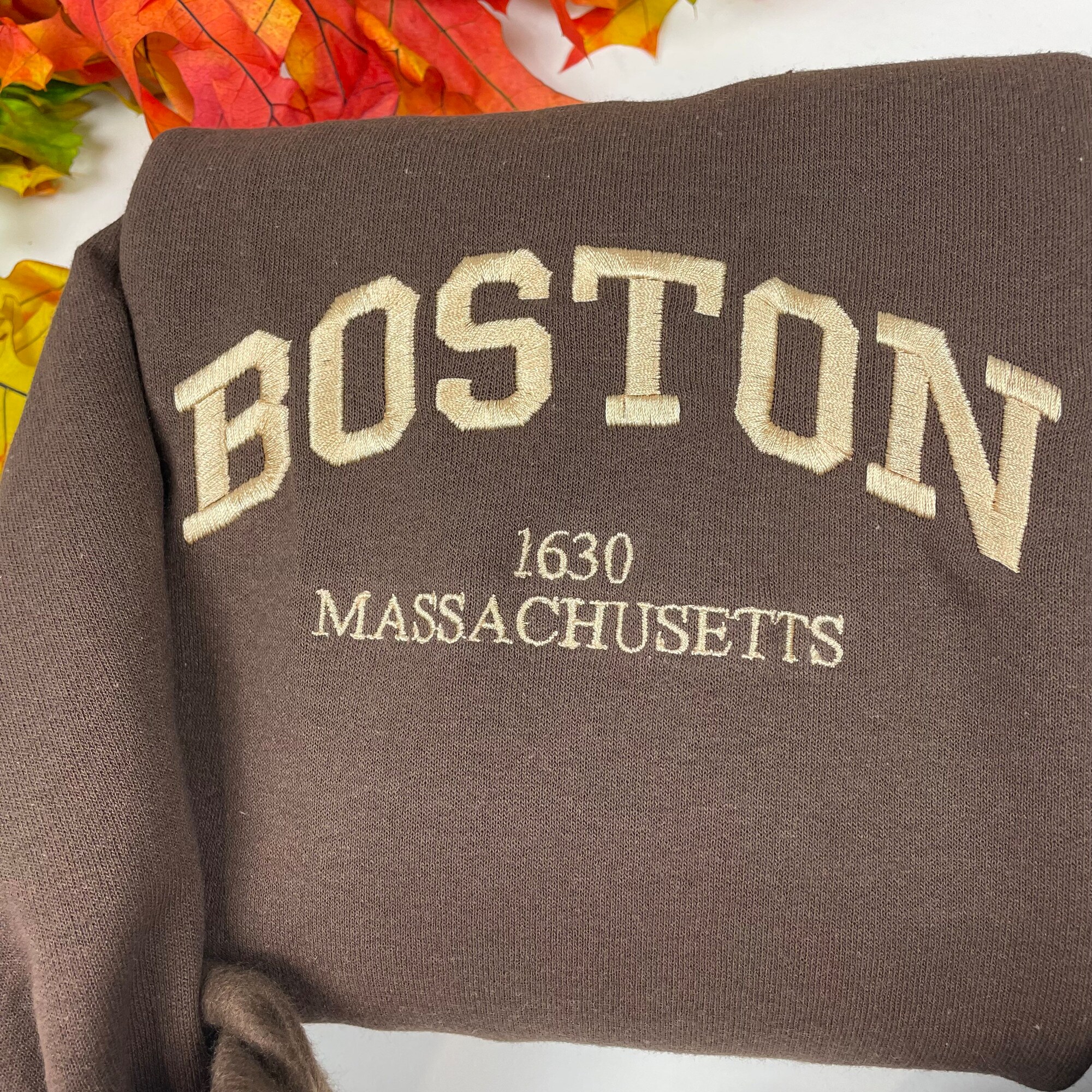 Boston Embroidered Sweatshirts - Custom City Crewneck ATL image 2