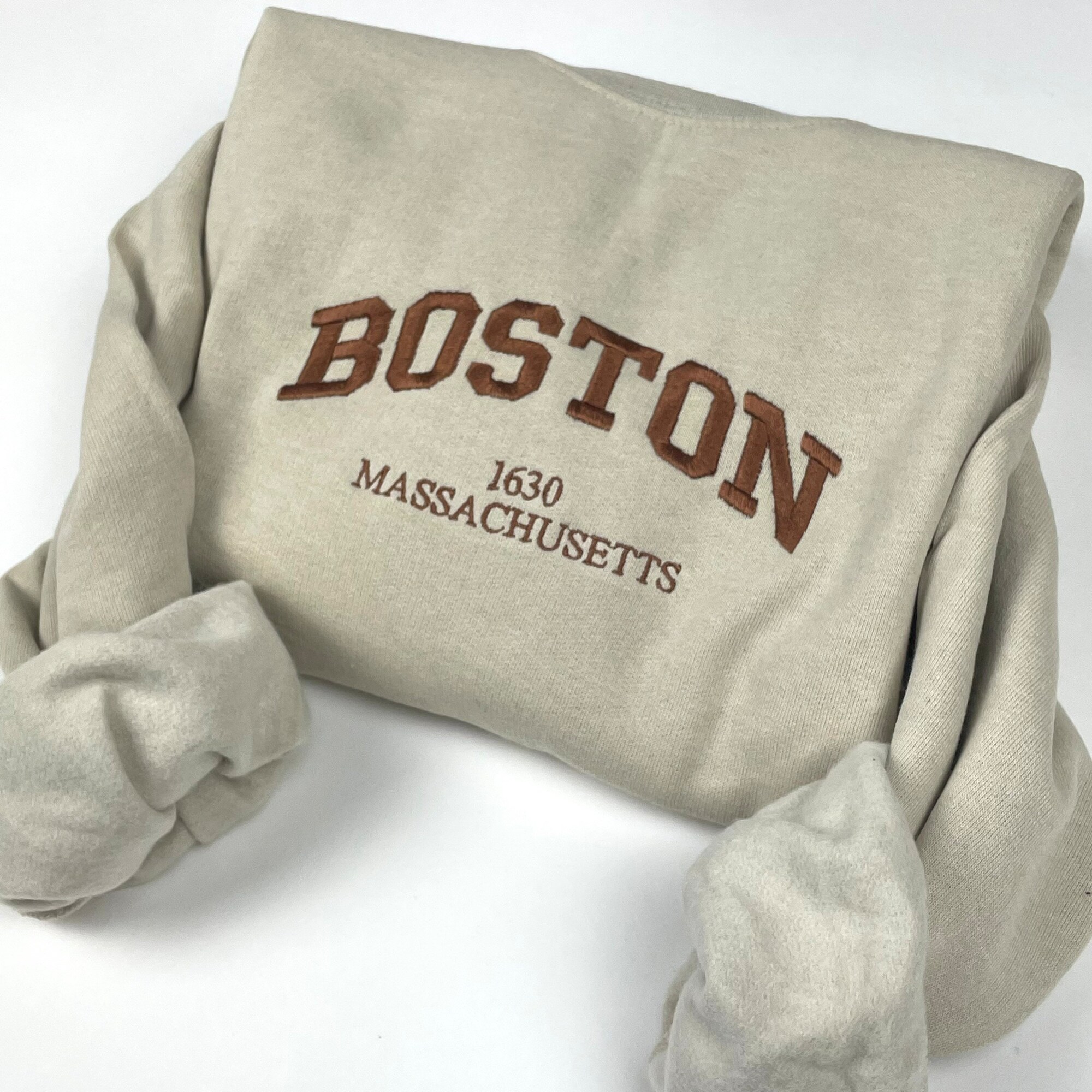 Boston Embroidered Sweatshirts - Custom City Crewneck ATL image 3