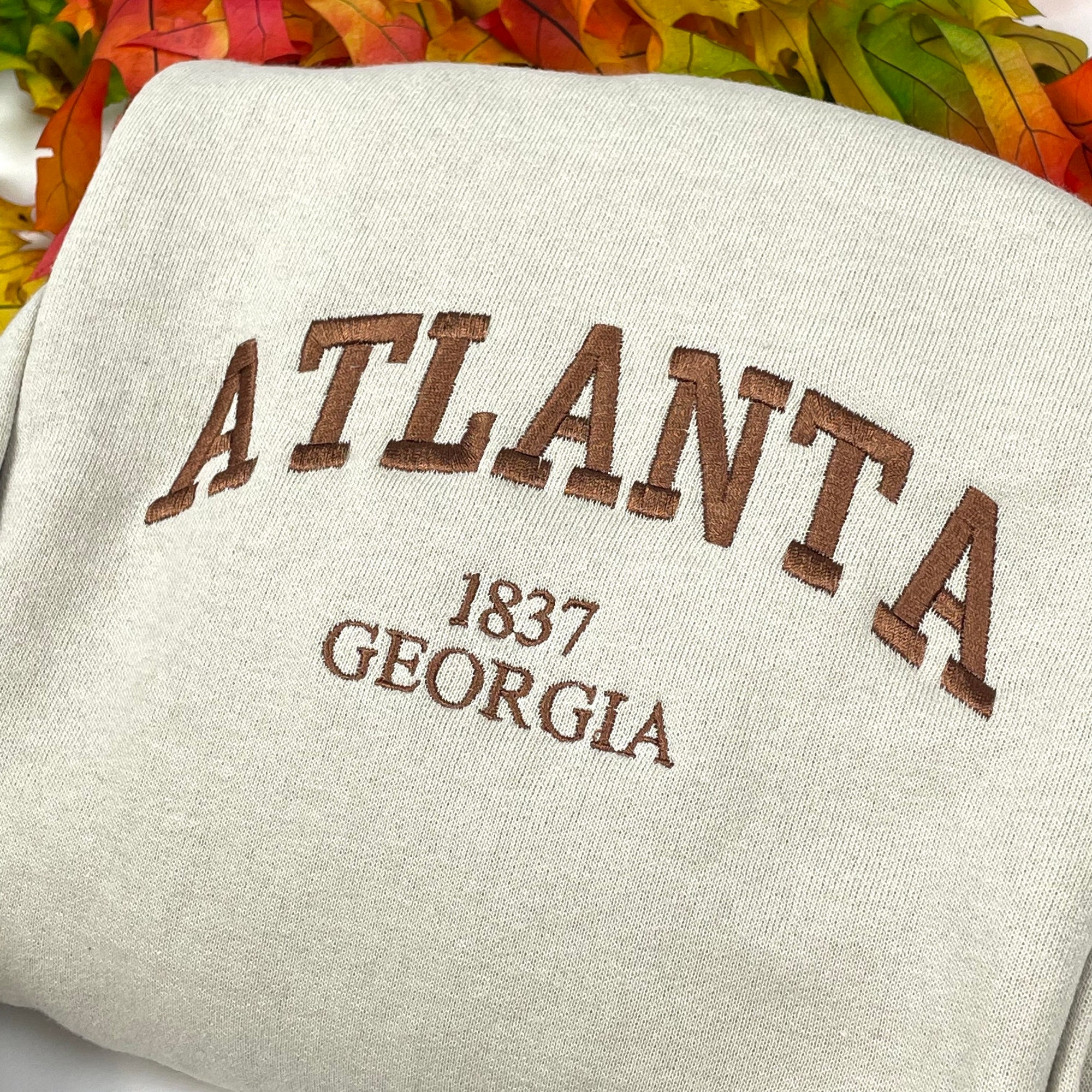 Atlanta Embroidered Sweatshirts - Custom City Crewnecks ATL image 2