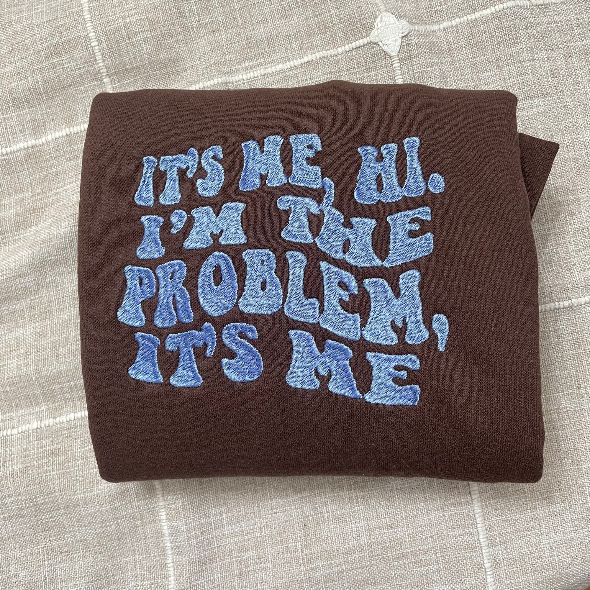 Anti-Hero Embroidered Sweatshirt - Y2K Style Crewneck I'm the Problem Music Merch Gift for Women Tour Unisex Clothing image 8