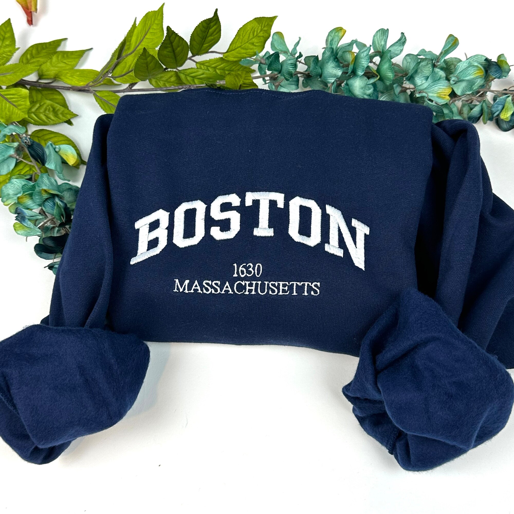 Boston Embroidered Sweatshirts - Custom City Crewneck ATL image 5