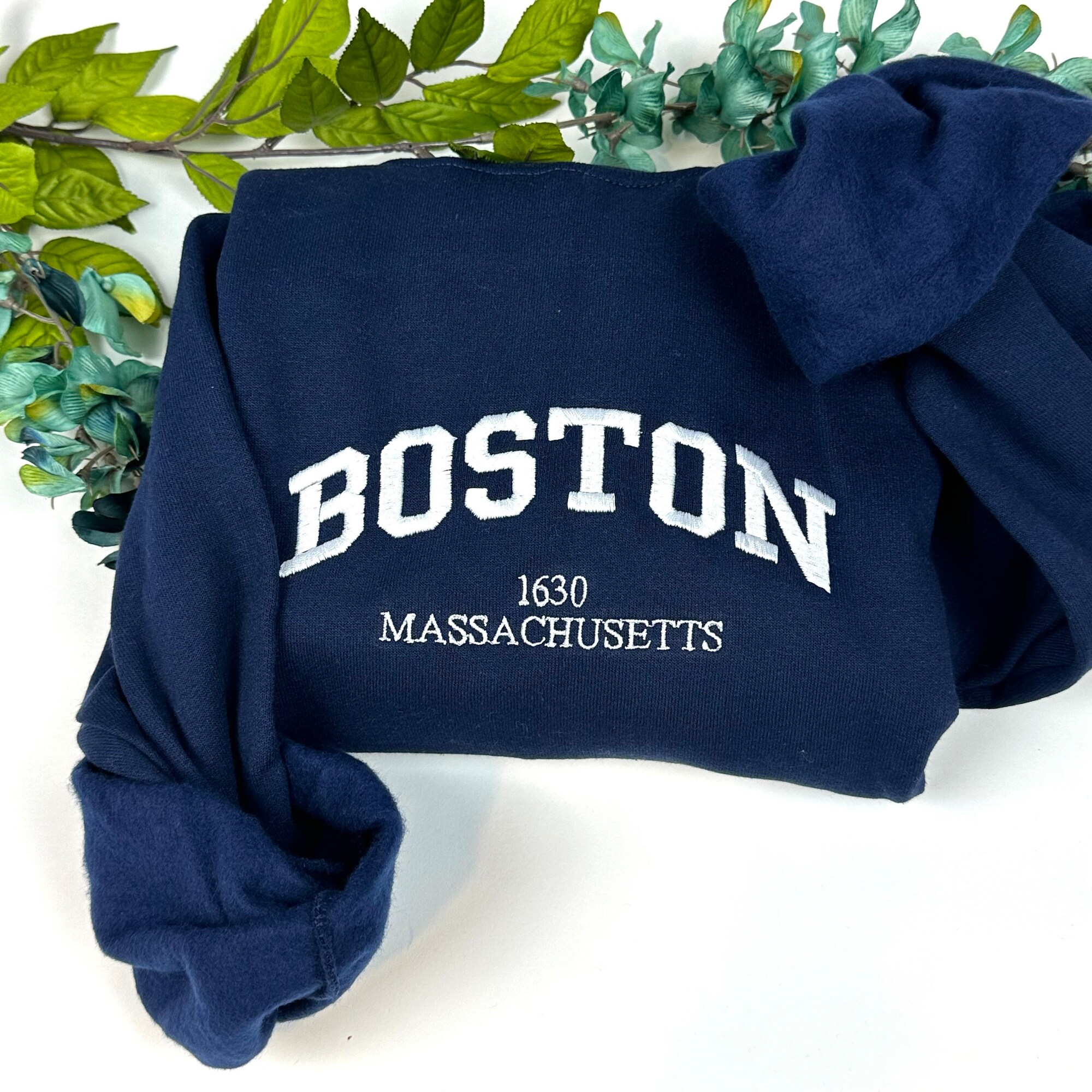 Boston Embroidered Sweatshirts - Custom City Crewneck ATL image 6