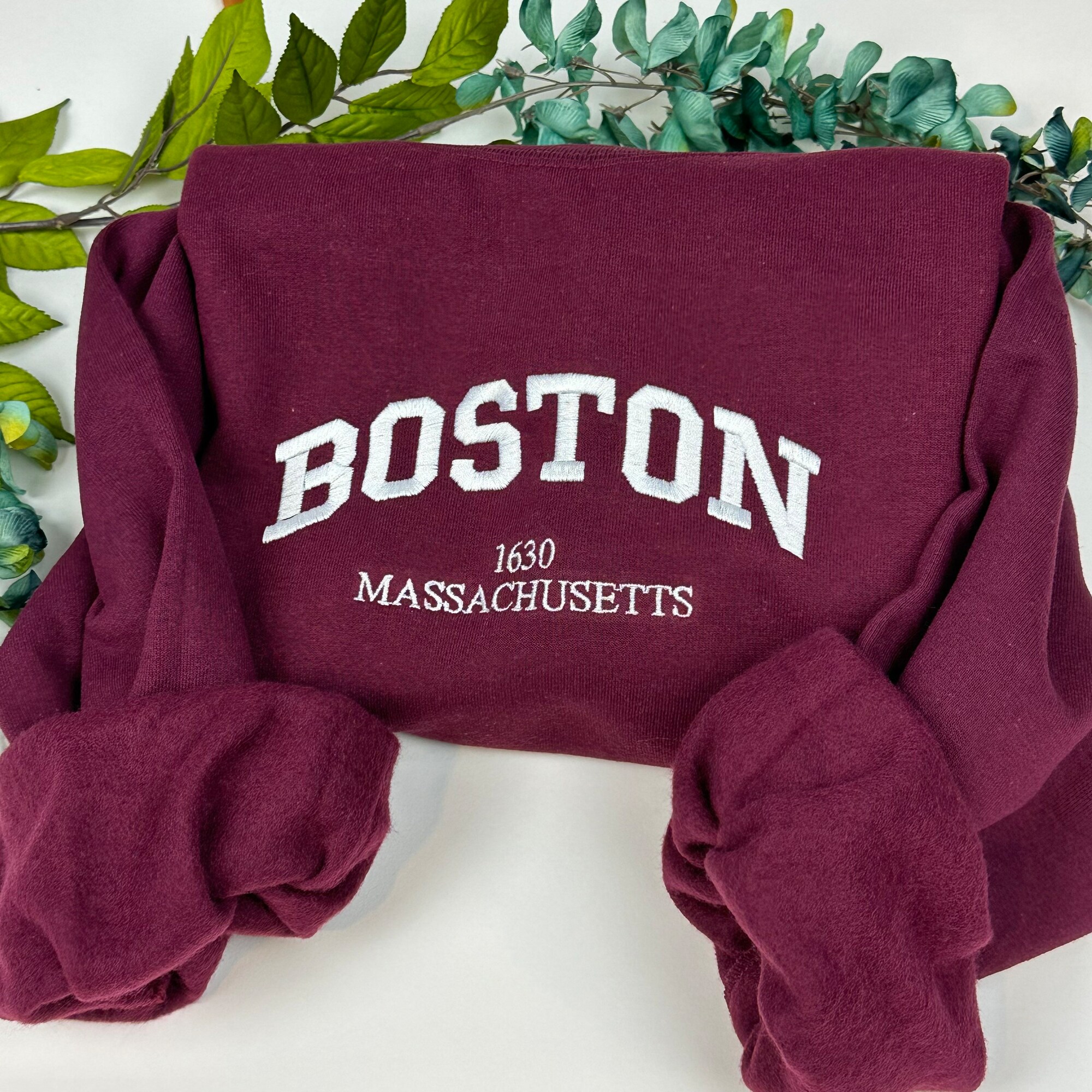 Boston Embroidered Sweatshirts - Custom City Crewneck ATL image 7