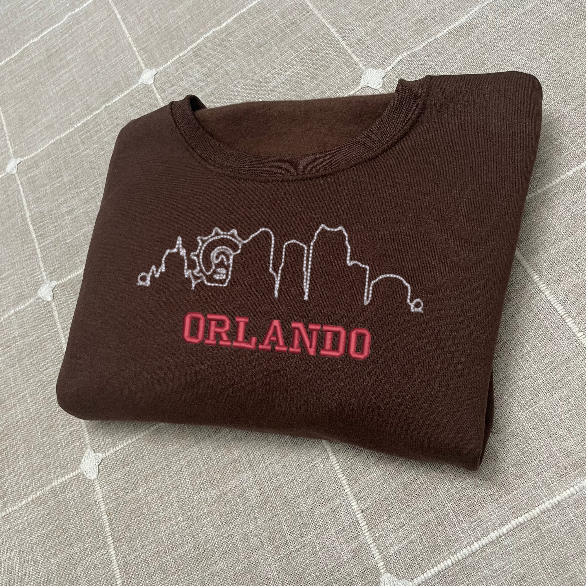 Orlando Embroidered Sweatshirt - Y2K Style Custom City Crewneck St. Louis Embroidered image 6