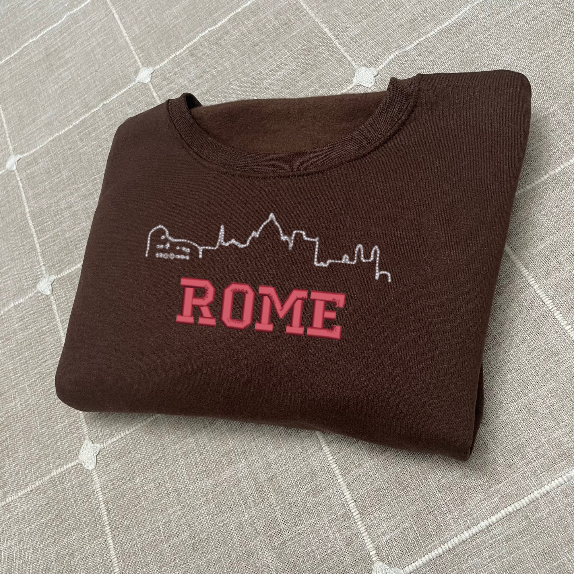 Rome Embroidered Sweatshirt - Y2K Style Custom City Crewneck St. Louis image 4