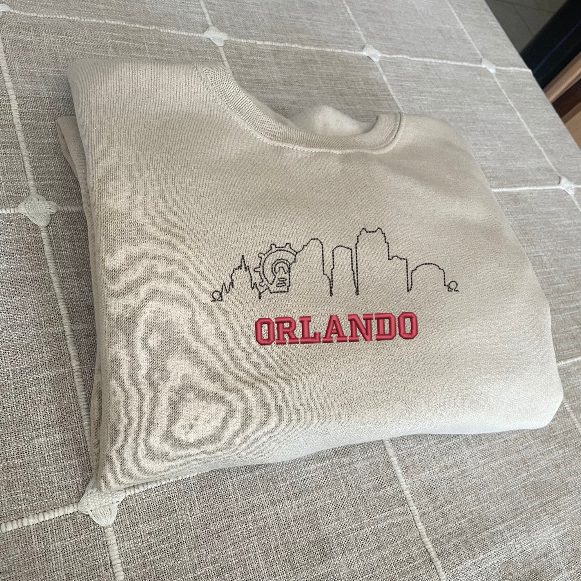 Orlando Embroidered Sweatshirt - Y2K Style Custom City Crewneck St. Louis Embroidered image 7