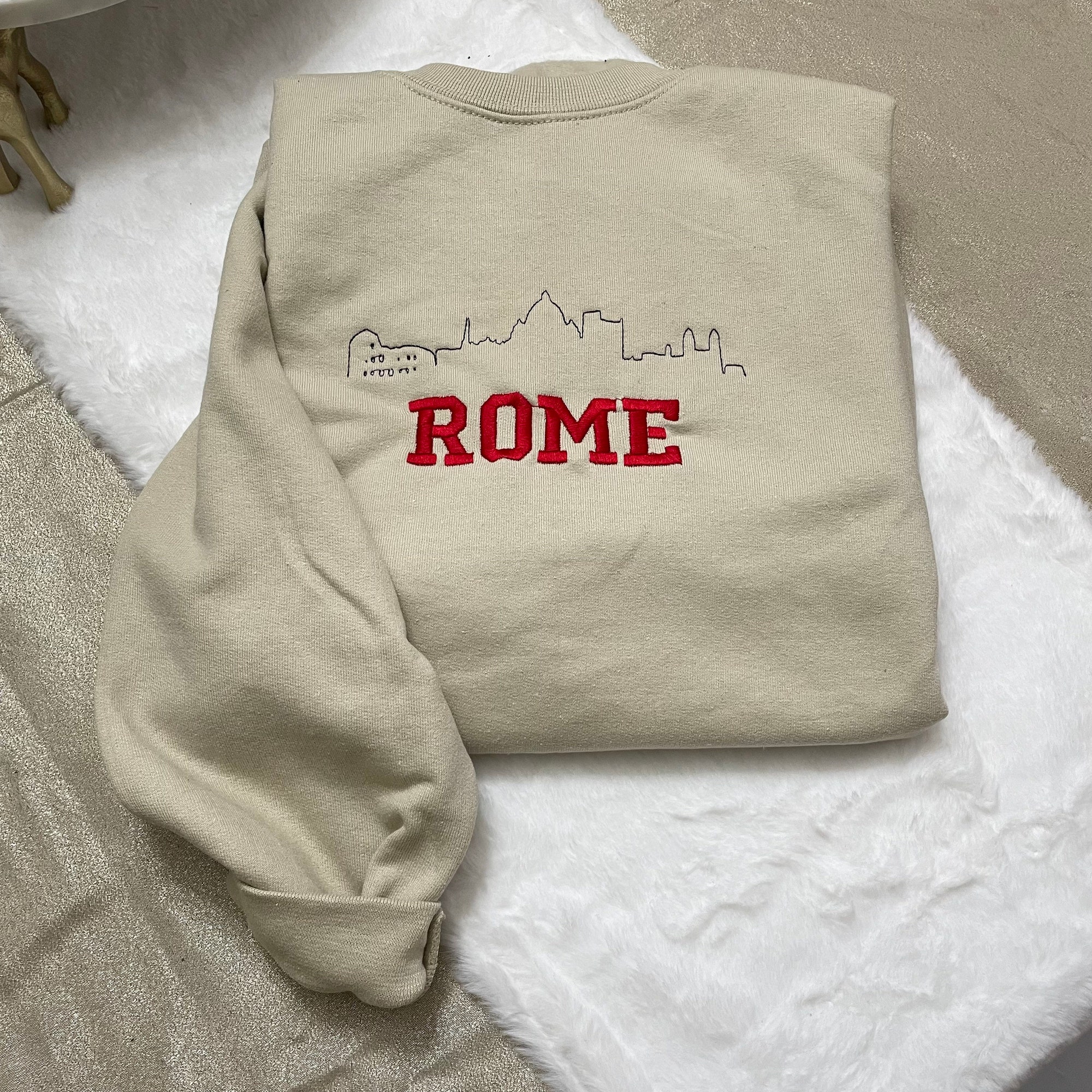 Rome Embroidered Sweatshirt - Y2K Style Custom City Crewneck St. Louis image 2