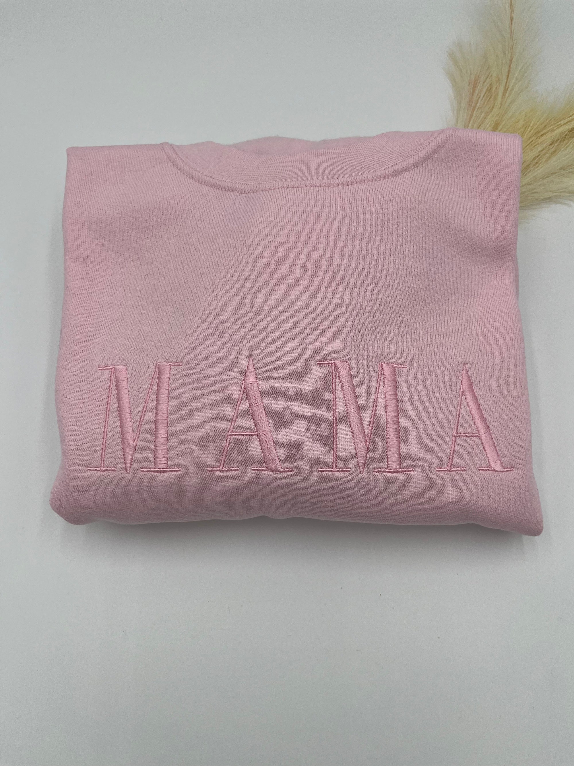 MAMA DADA Embroidered Sweatshirt or Hoodie - Mom Dad Crewneck Mother's Day Father's Day Gift for Mom and Dad New Parents Mama & Dada image 3