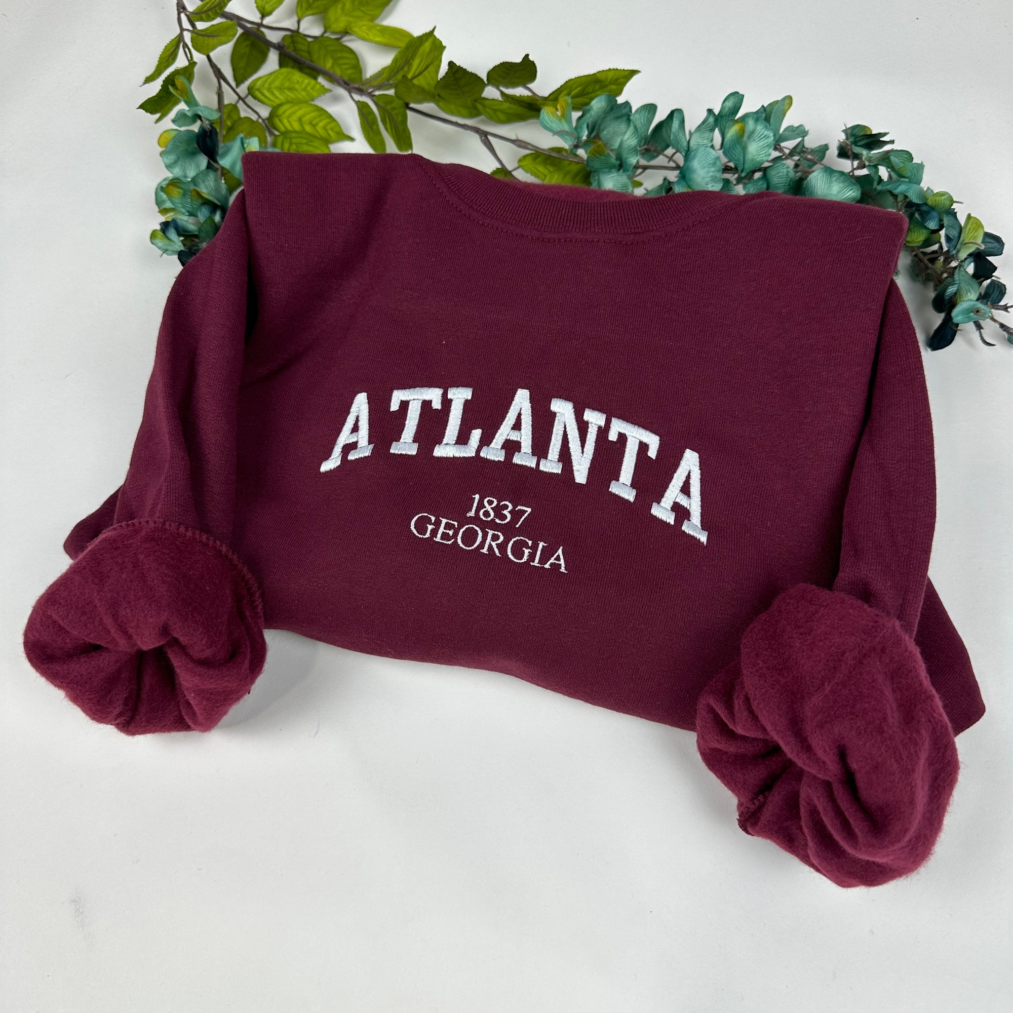 Custom Your City Sweatshirts - Custom City Embroidered Your Town and State Shirt image 8