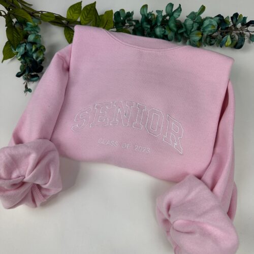 Senior Class Embroidered Sweatshirt - Class of 2023 Embroidered Crewneck image 0