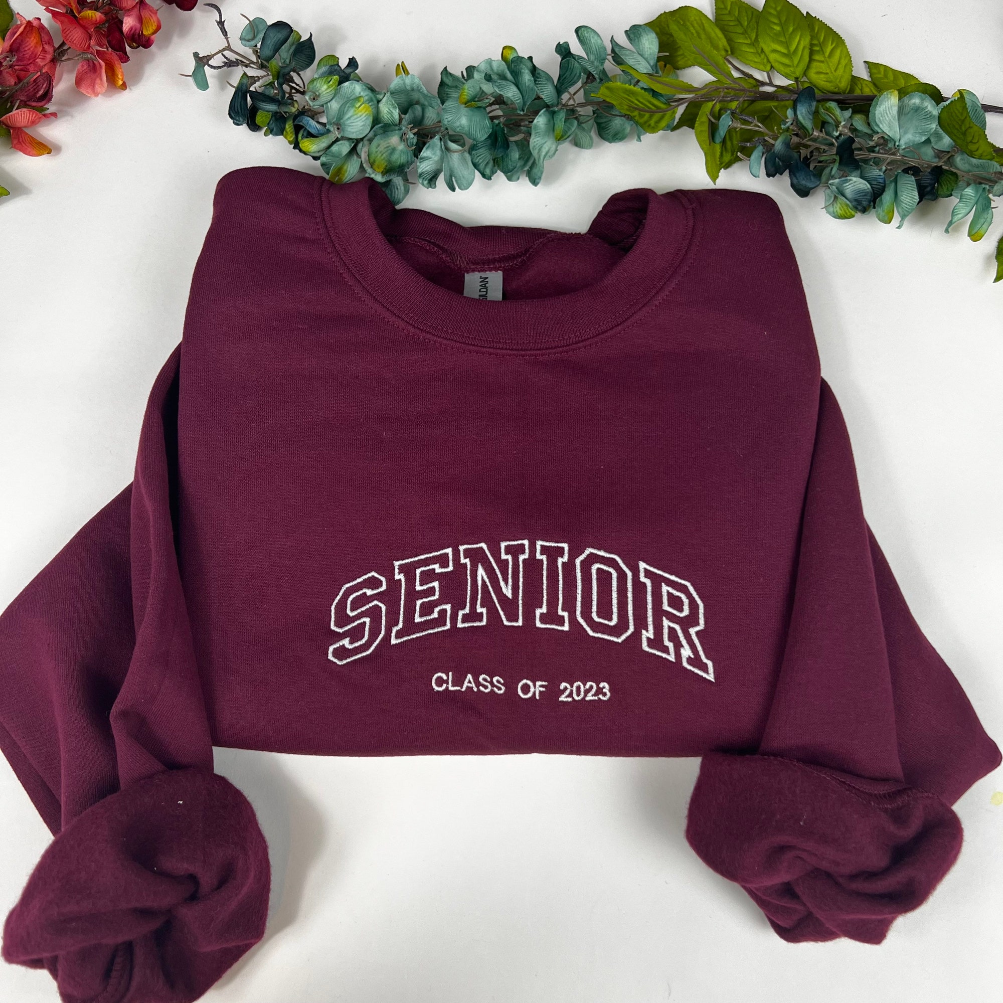 Senior Class Embroidered Sweatshirt - Class of 2023 Embroidered Crewneck image 2