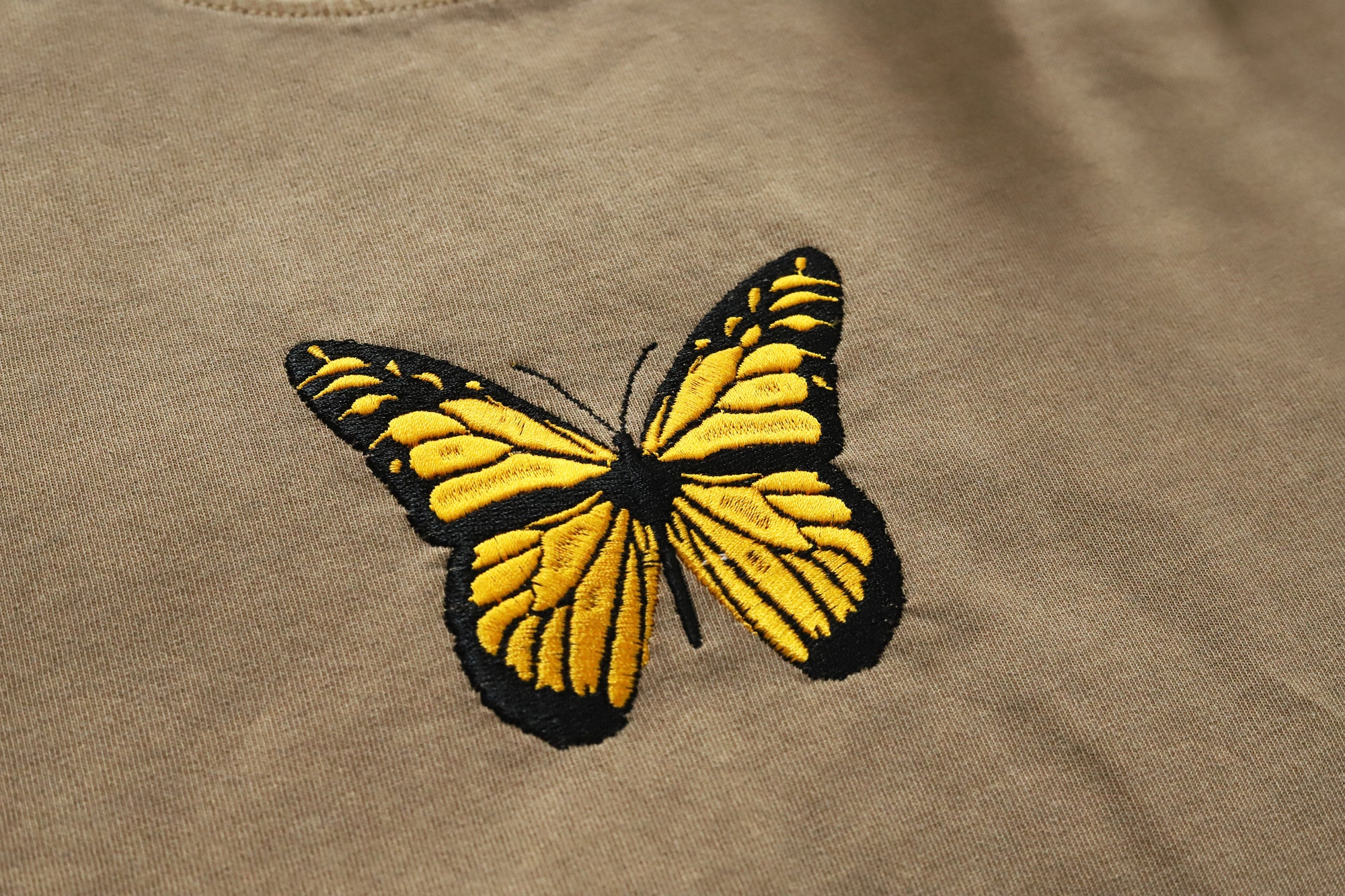 Butterfly Embroidered T-Shirt - Custom Personalized Unisex Shirt Oversized Tees Gifts for Her/Him Nature Lover's Gift image 3