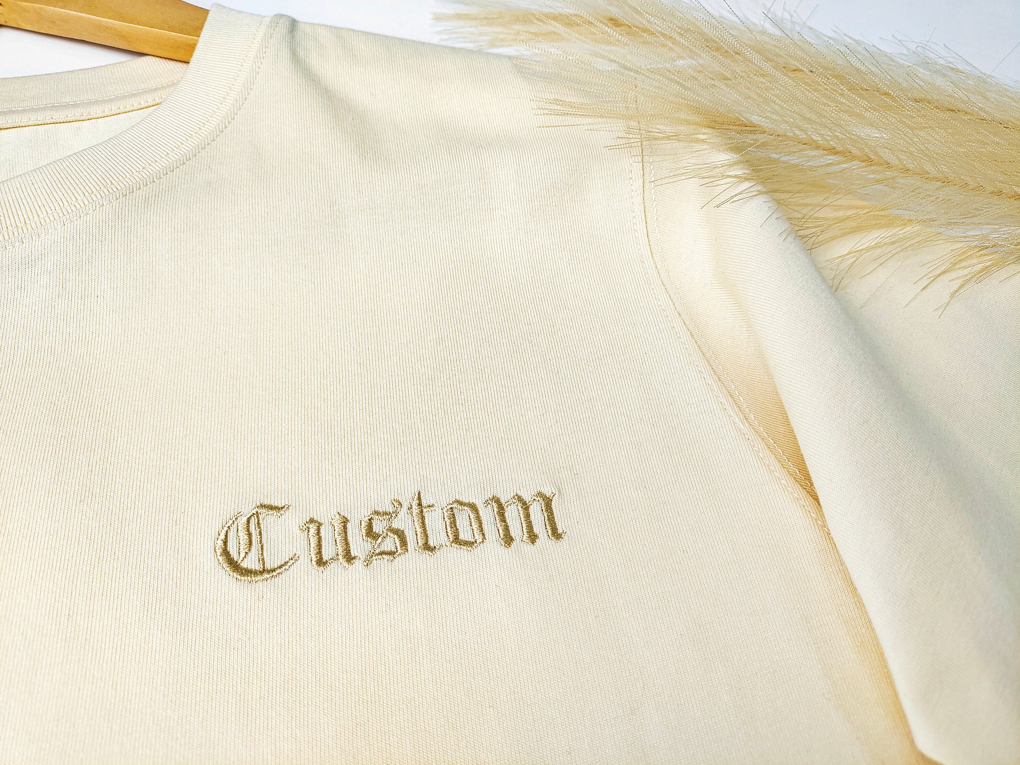 Custom Embroidered T-Shirt - Custom Text Logo Personalized Short Sleeve Embroidered Tee image 4