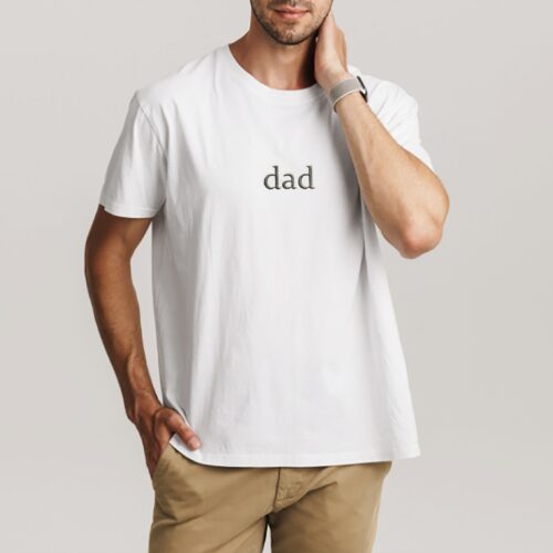 DAD Shirt - Personalized Embroidered Father's Day Shirt New Dad Gift Gift for Him image 0