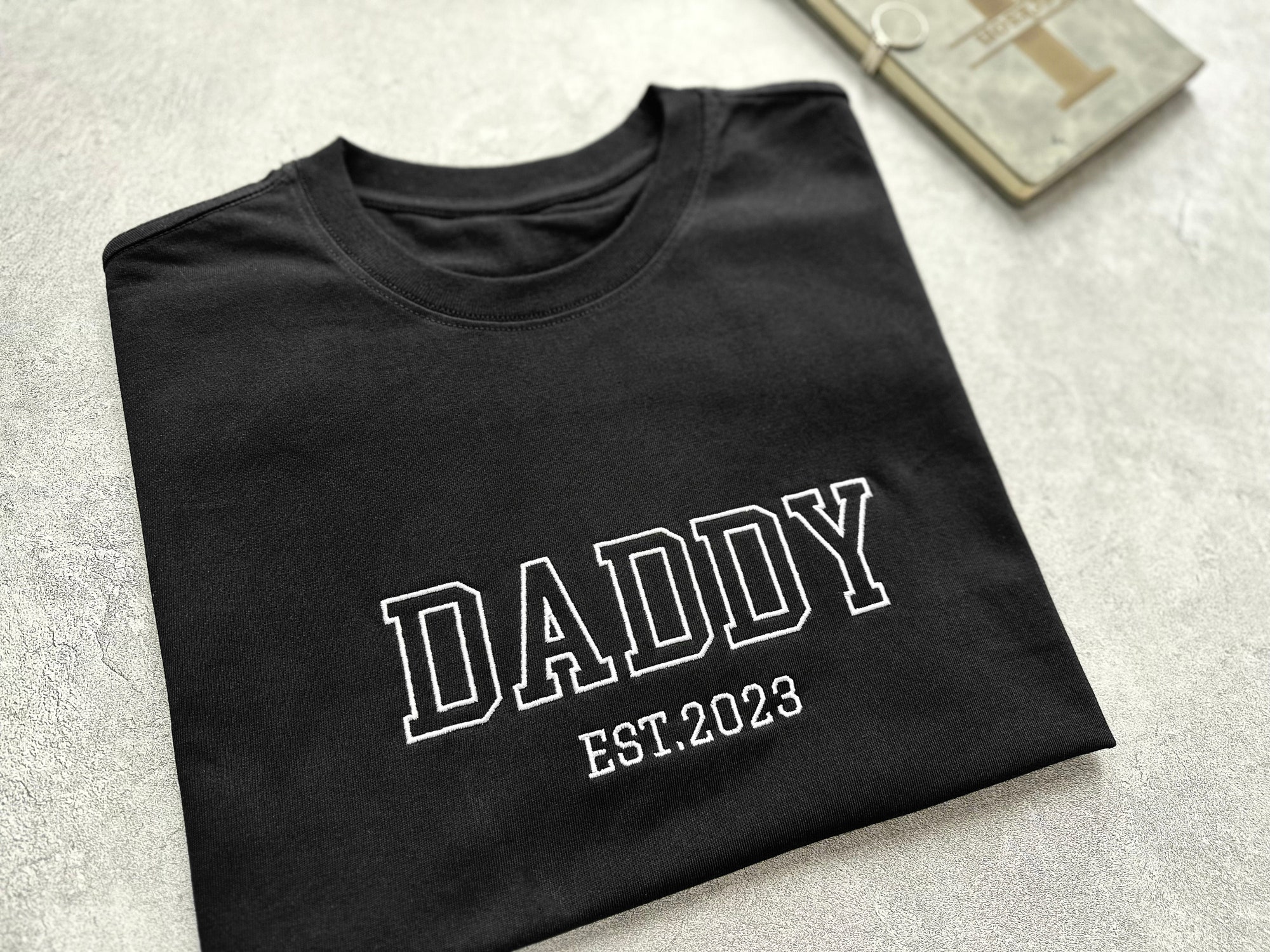 Daddy Shirt - Custom Father's Day Embroidered Personalized Shirt Gift for Dad image 2