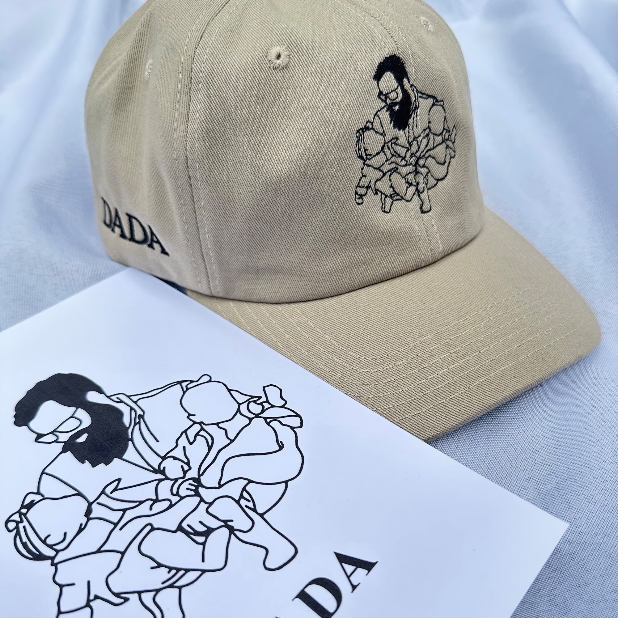 Line Art Portrait & Roman Numerals Date Embroidered Dad Hat - Couples Gift for Her & Him image 7