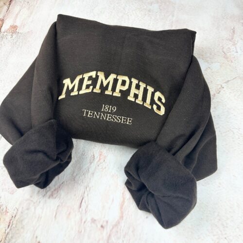 Memphis Embroidered Sweatshirts - Custom City Shirts image 0