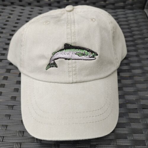 Atlantic Salmon Cap - Embroidered Wildlife Hat for Men & Women - Outdoor Ocean Fishing Gift image 1