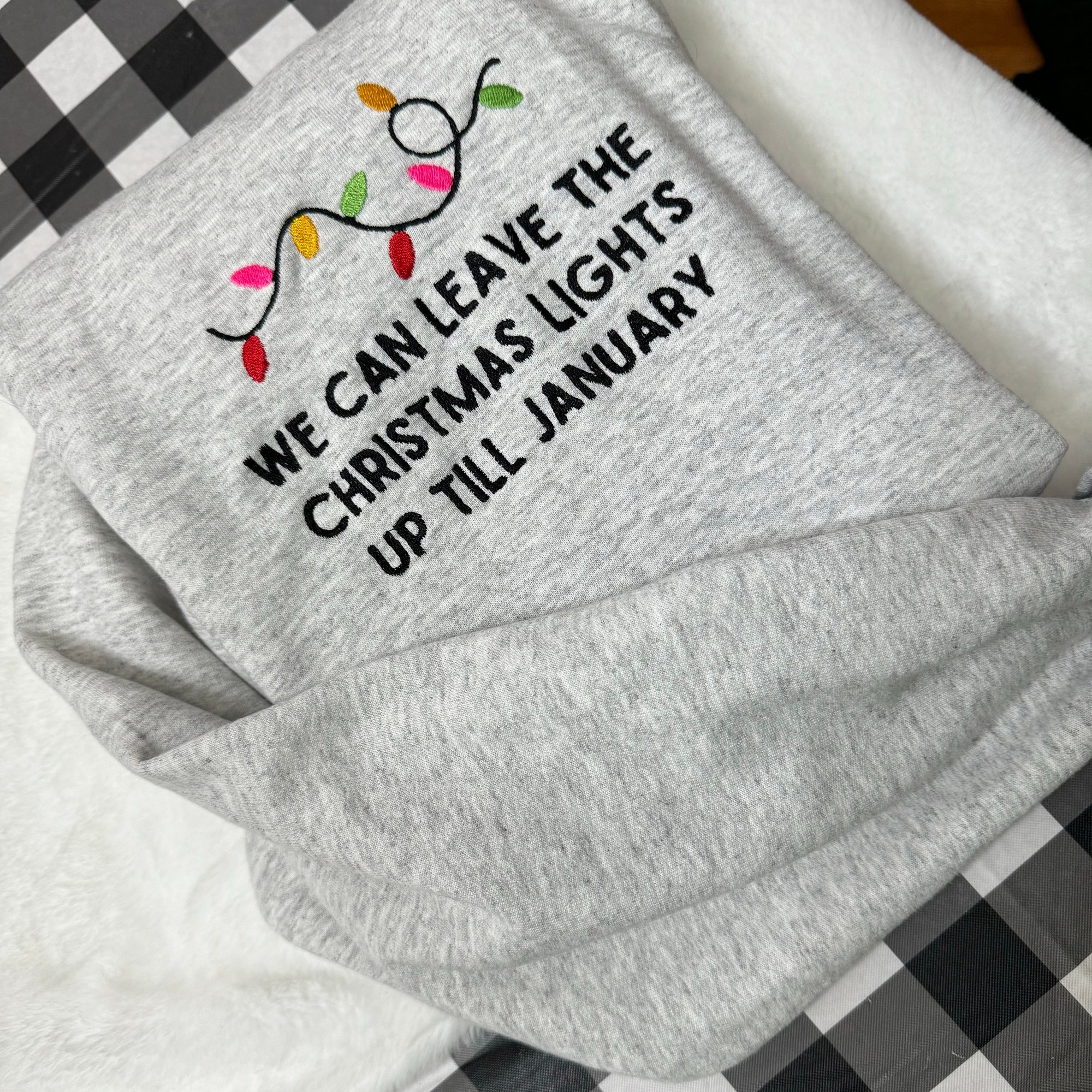 Lover Embroidered Sweatshirt - Music Sweatshirt Embroidered Christmas Crewneck Christmas Gift for Her Taylor Swift Hoodie image 2