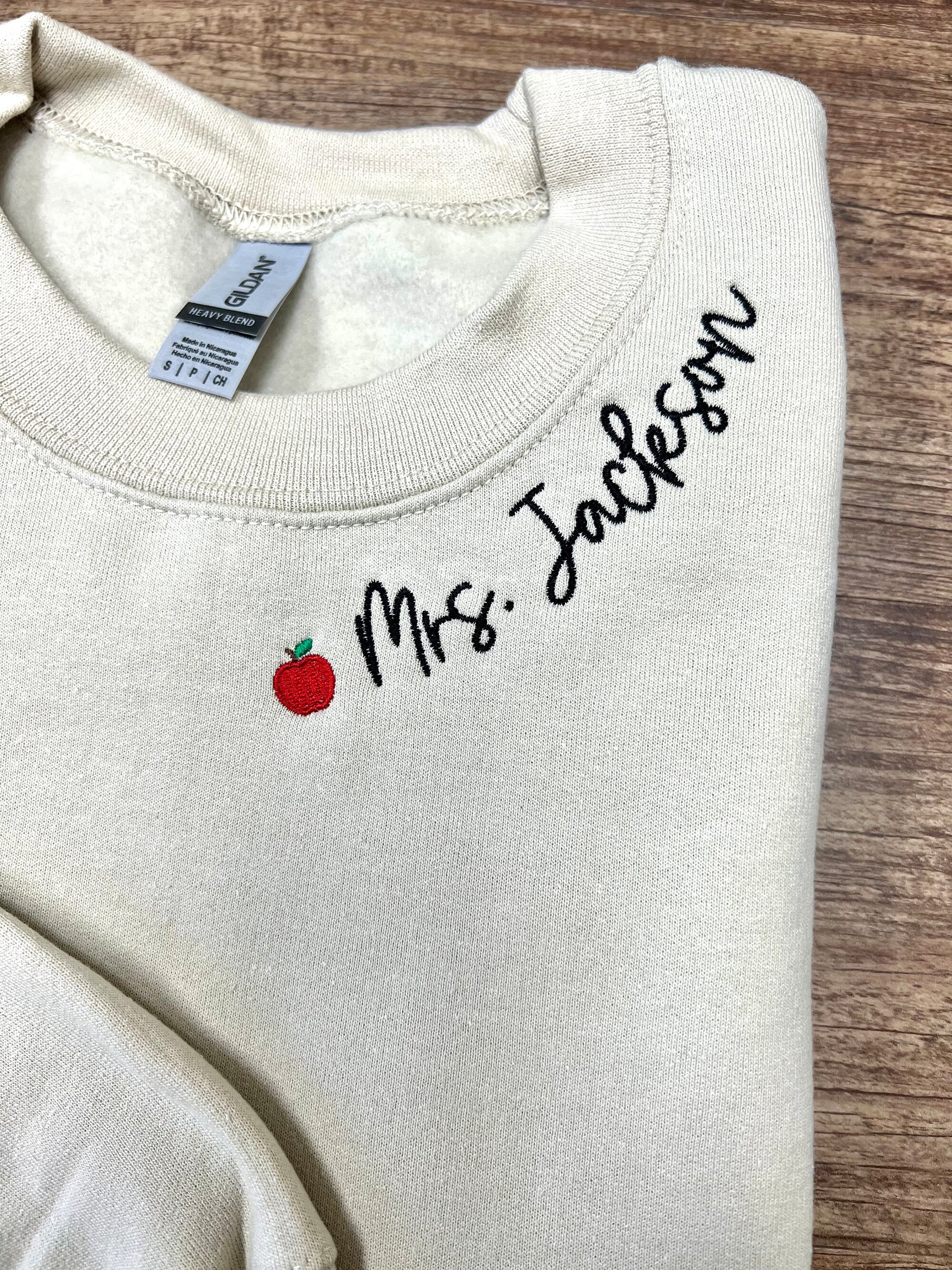 Custom Embroidered Teacher Sweatshirt - Teacher Appreciation Gift Personalized Teacher Shirt Teacher Christmas Gift Custom Gift for Teacher image 4