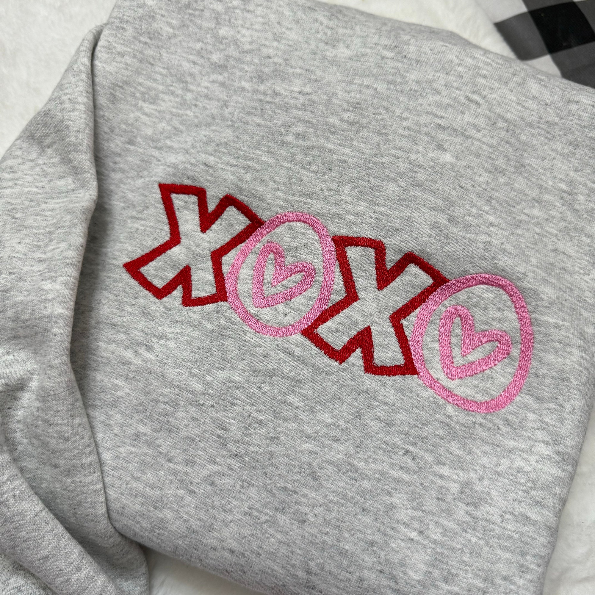 XOXO Valentines Embroidered Sweatshirt - Y2K Style Crewneck Unisex Funny Clothing Valentine's Day Love Gifts image 7