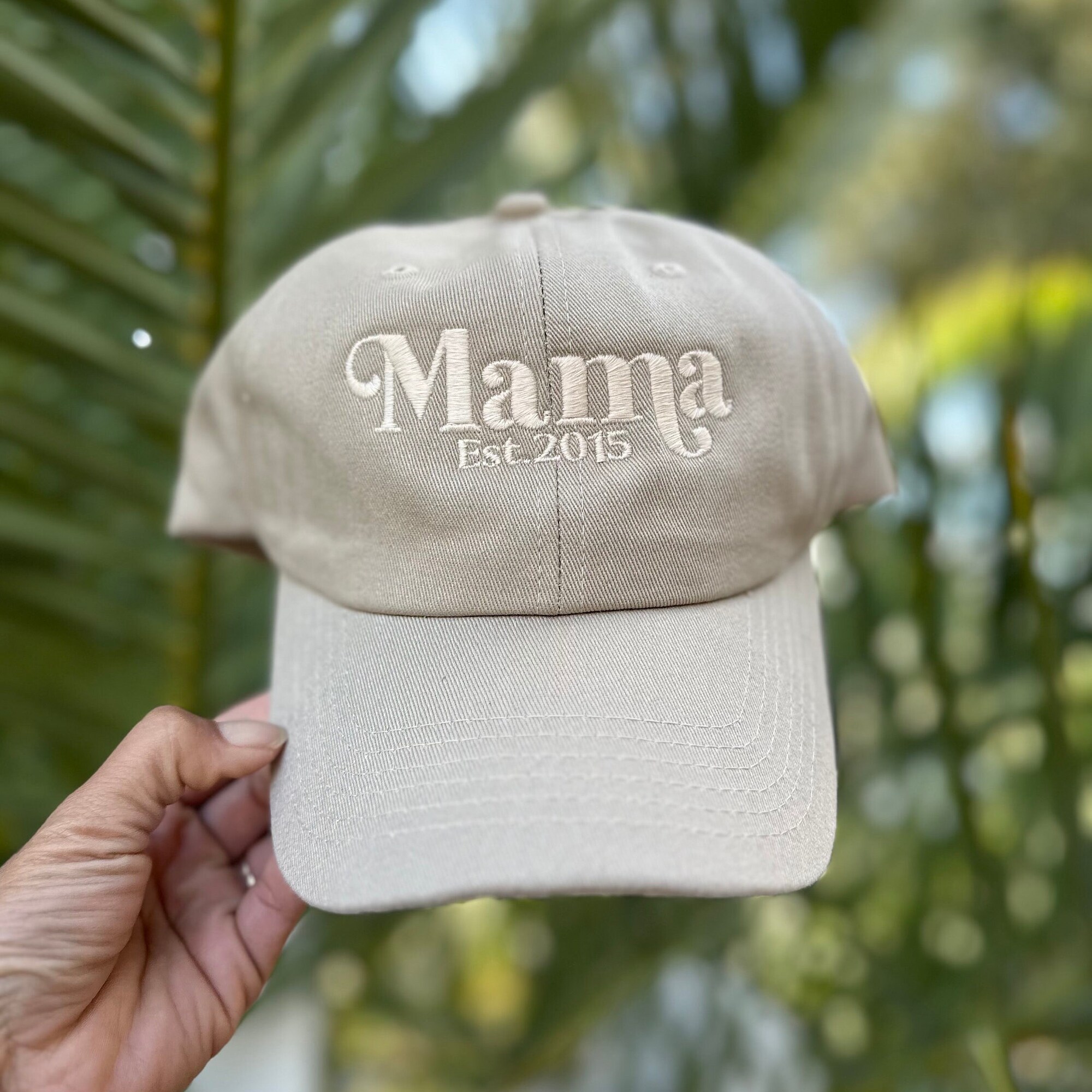 Personalized Mama Established Dad Hat - Custom Gifts for Moms image 1