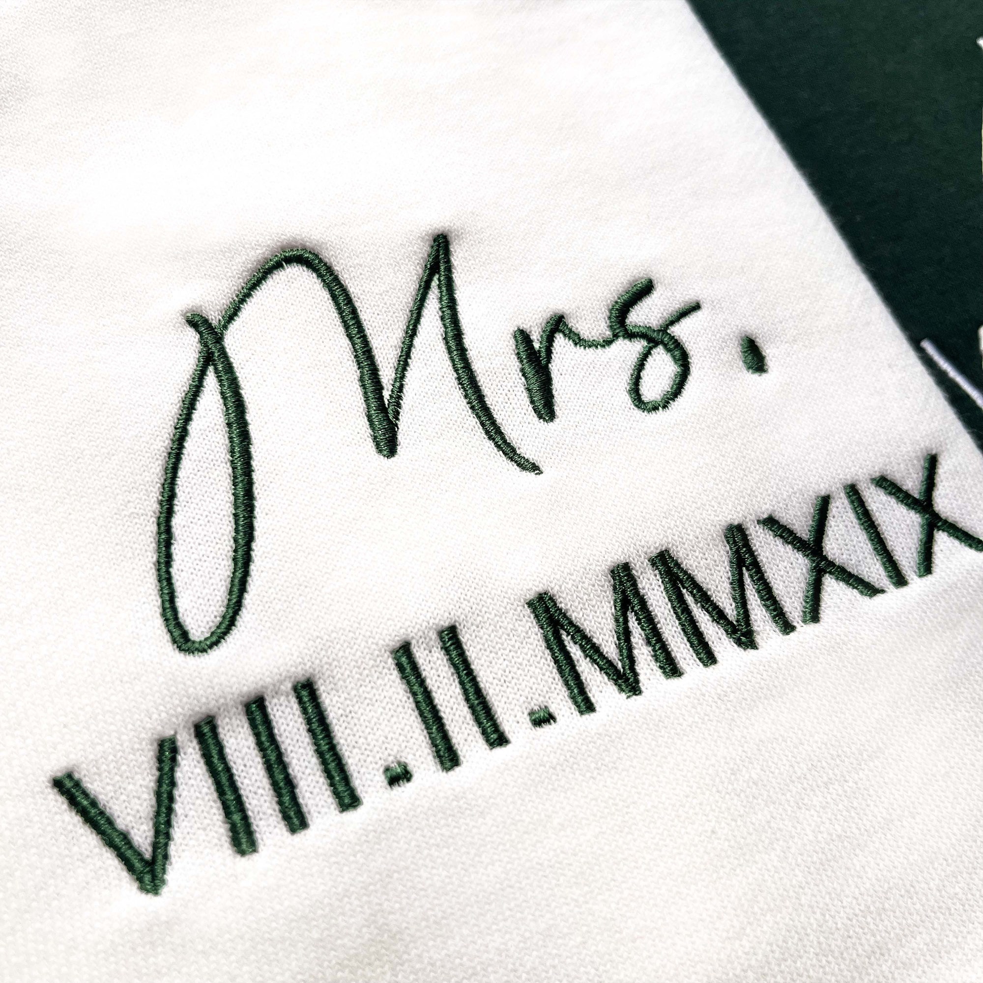 Custom Anniversary Hoodie - Embroidered Roman Numeral Valentine's Day Couples Gift Engagement Wedding Present image 4