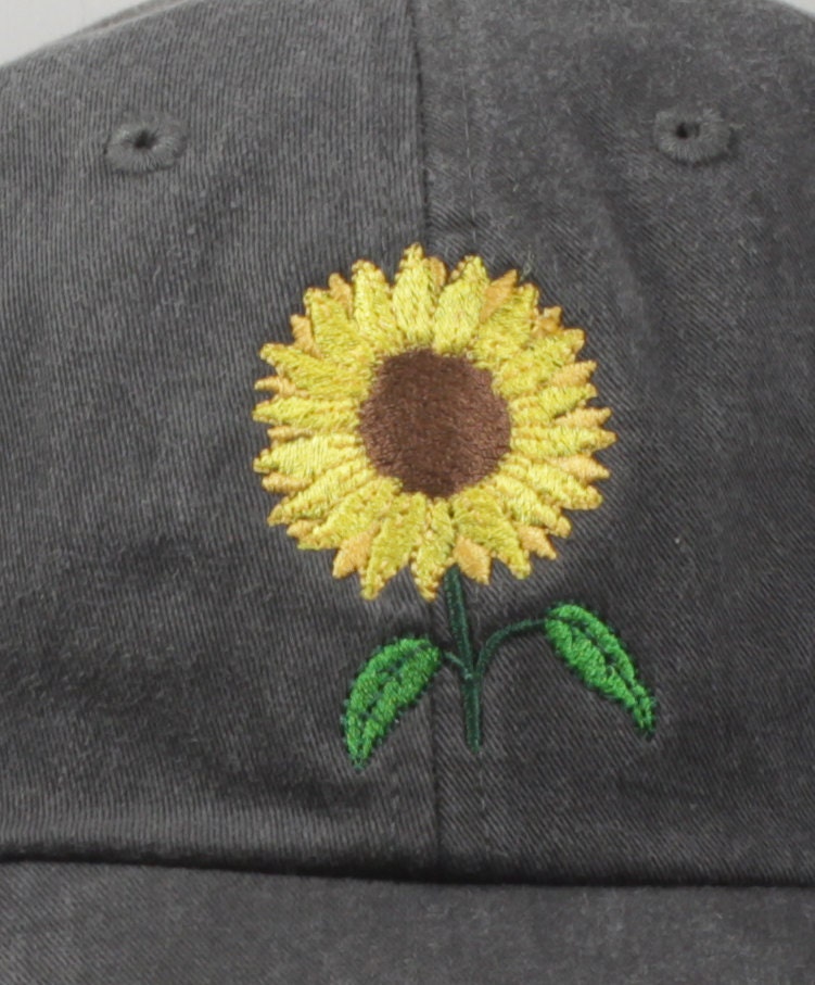 Sunflower Embroidered Baseball Cap - Yellow Flower Gardening Hat Fall Sun Hat Adjustable Fit for Men & Women image 3