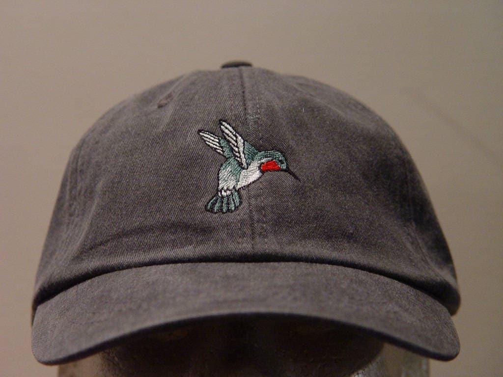 Hummingbird Embroidered Cap - Wildlife Bird Hat for Men & Women - 24 Colors Available - Perfect Gift for Mom & Dad image 2