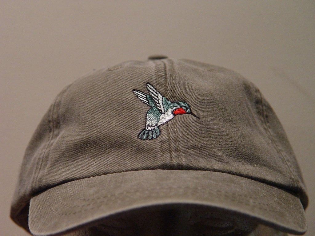 Hummingbird Embroidered Cap - Wildlife Bird Hat for Men & Women - 24 Colors Available - Perfect Gift for Mom & Dad image 3