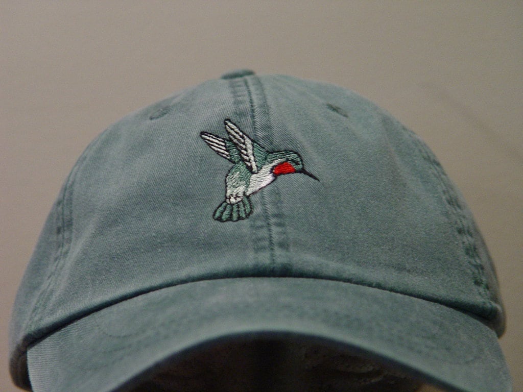 Hummingbird Embroidered Cap - Wildlife Bird Hat for Men & Women - 24 Colors Available - Perfect Gift for Mom & Dad image 4