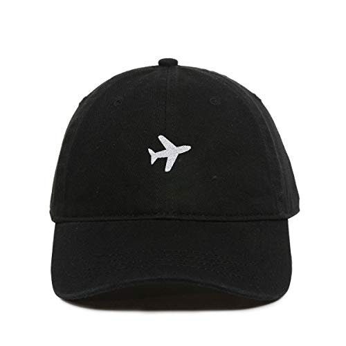 Embroidered Airplane Baseball Cap - Dad Hat Aviation Gift image 0