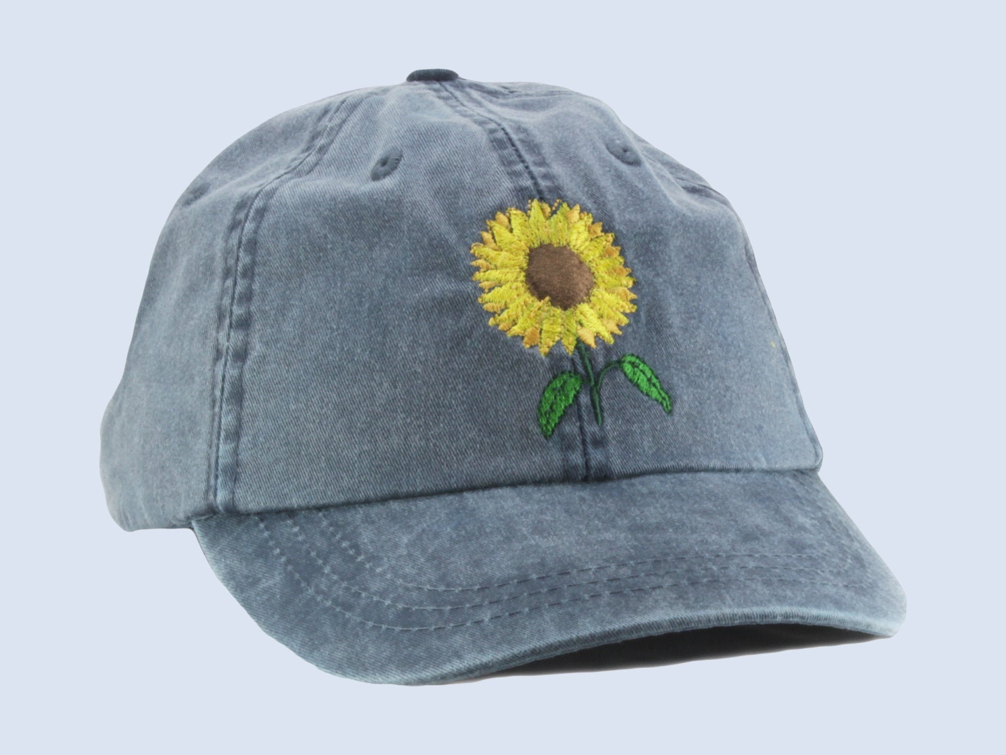 Sunflower Embroidered Baseball Cap - Yellow Flower Gardening Hat Fall Sun Hat Adjustable Fit for Men & Women image 2