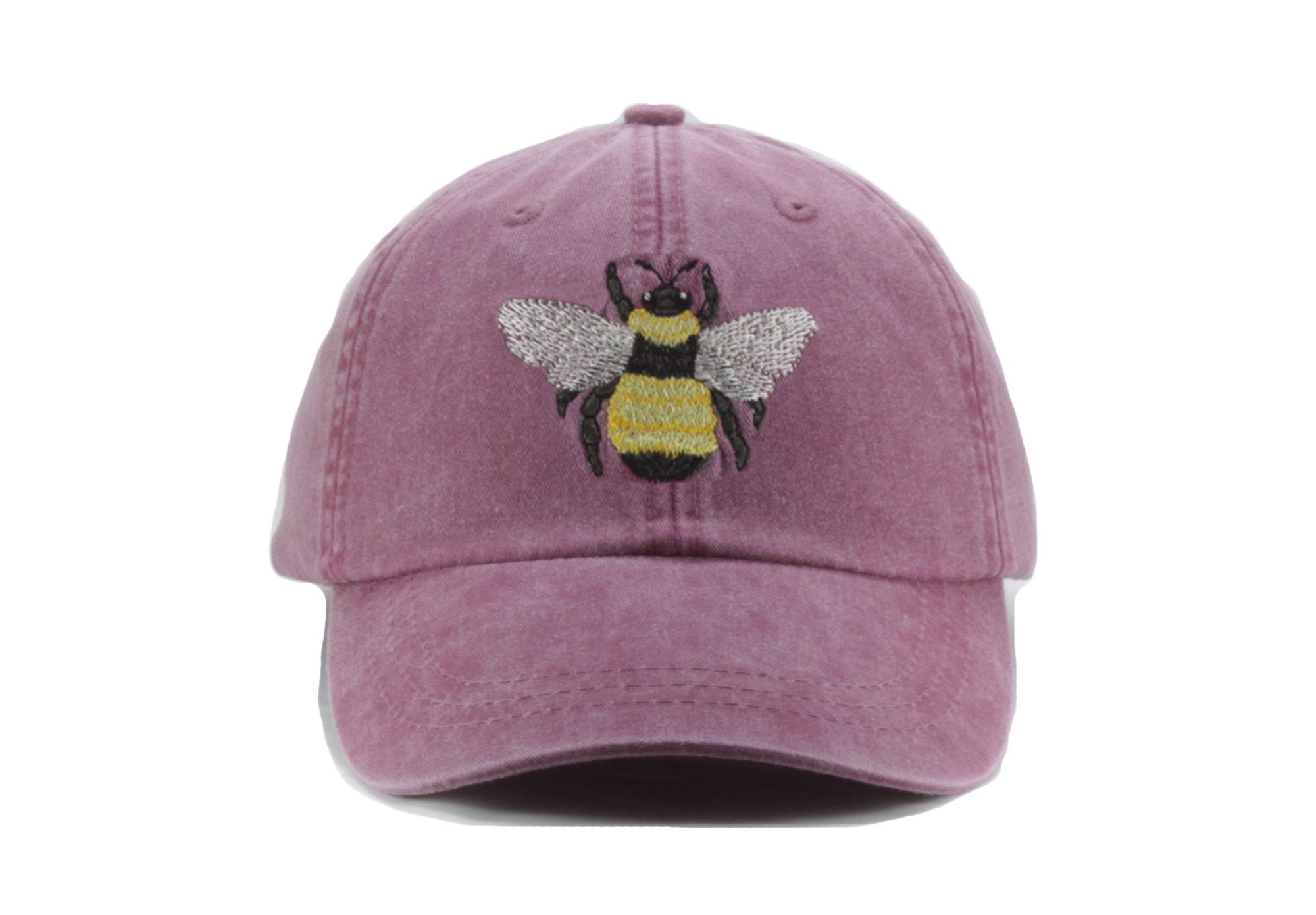 Bee Embroidered Baseball Cap - Dad Hat Mom Cap Bumble Bee Queen Bee Insect Hat image 1