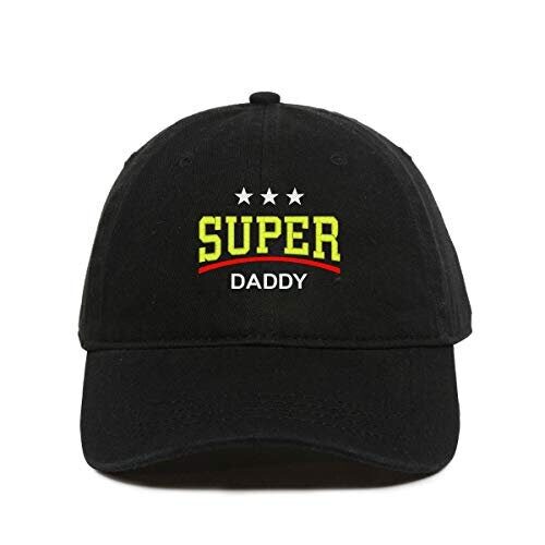 Super Daddy Embroidered Cotton Baseball Cap Father's Day Gift image 0