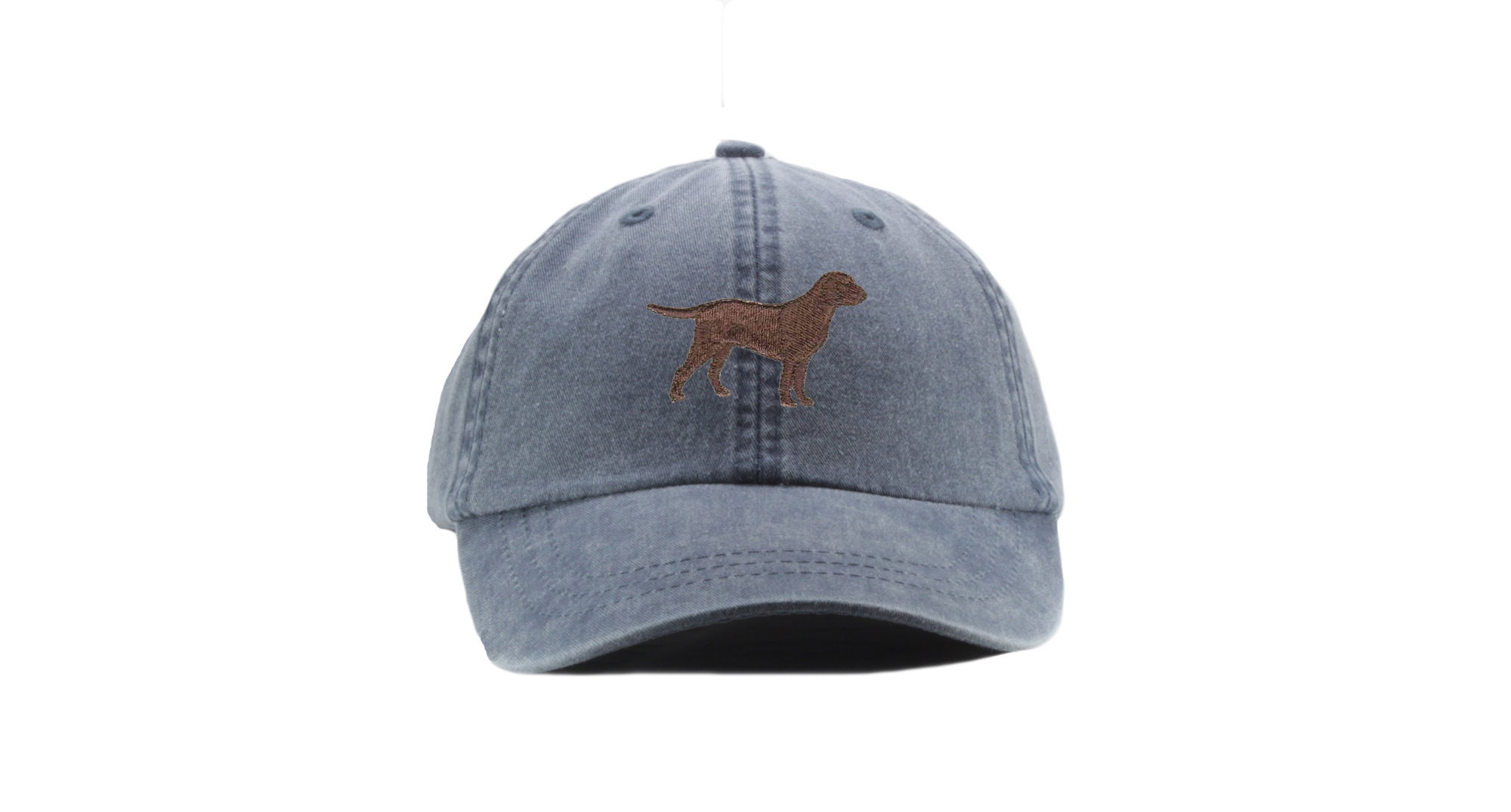 Chocolate Labrador Retriever Embroidered Baseball Cap - Dog Mom & Pet Lover Gift Hunting Hat Lab Silhouette Dad Hat image 2