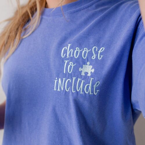 Autism Awareness Embroidered Crewneck Sweatshirt Long Sleeve Tee Short Sleeve T-Shirt image 0