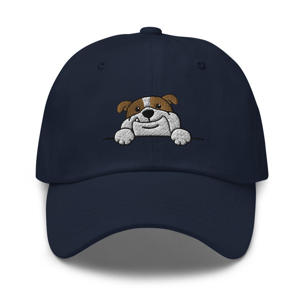 Cute Bulldog Embroidered Baseball dad Hat,Bulldog Lover Gift,Bulldog Owner Hat,Bulldog Mom Gift,English Bulldog Dad Gift,Embroidered Dad Hat image 6