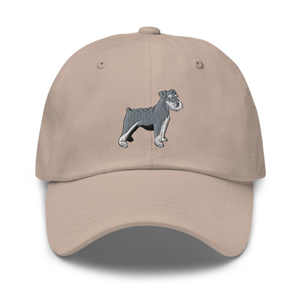 Schnauzer Dog Embroidered Dad Hat - Schnauzer Baseball Cap for Pet Lovers image 4