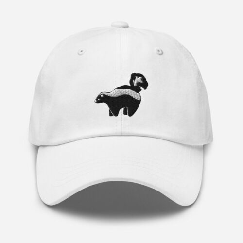 Cute Skunk Wildlife Embroidered Baseball Cap for Animal Lovers - Nature Hiking Camping Hat image 1