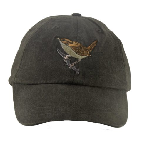 Carolina Wren Embroidered Baseball Cap - Wildlife & Nature Hat Bird Lover Gift Mom & Dad Cap for Hiking image 0